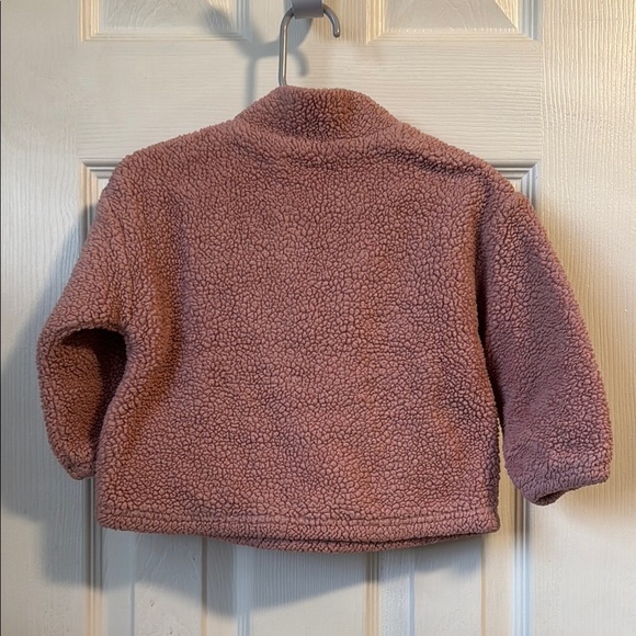 Baby Gap Cozy Kids' Fleece Pullover - Pink (mauve) half zipper - Picture 2 of 10